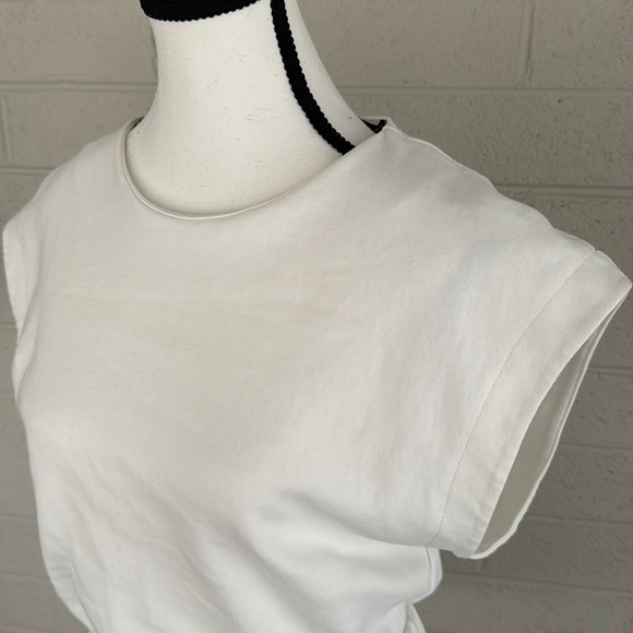 Zara White Cotten Blend Romper, M - Picture 3 of 15